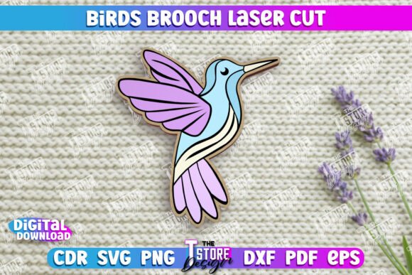 Download Birds Brooch | Hummingbird Shape Brooch - Premium Resources